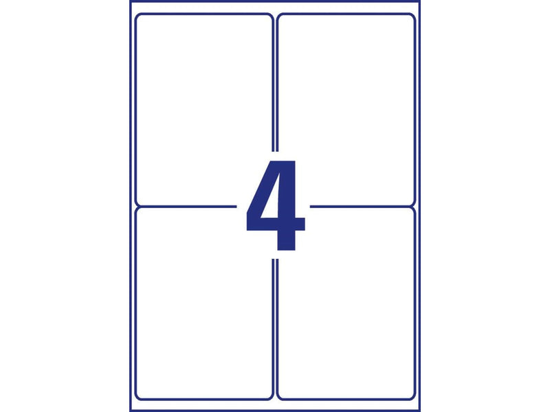Avery Ultra Resistant Stretchable Labels White (-40oC to +150oC)