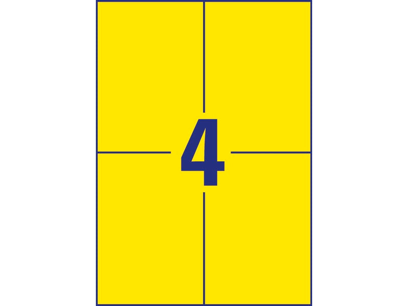 Avery Universal labels yellow