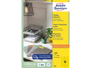 Avery Universal labels yellow