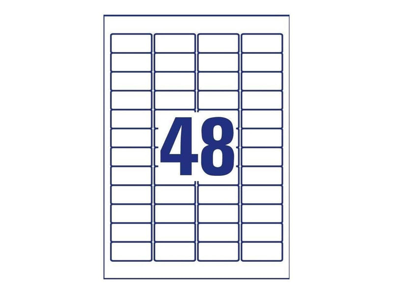Avery Zweckform L4778-8 - labels - 384 label(s) - 45.7 x 21.2 mm