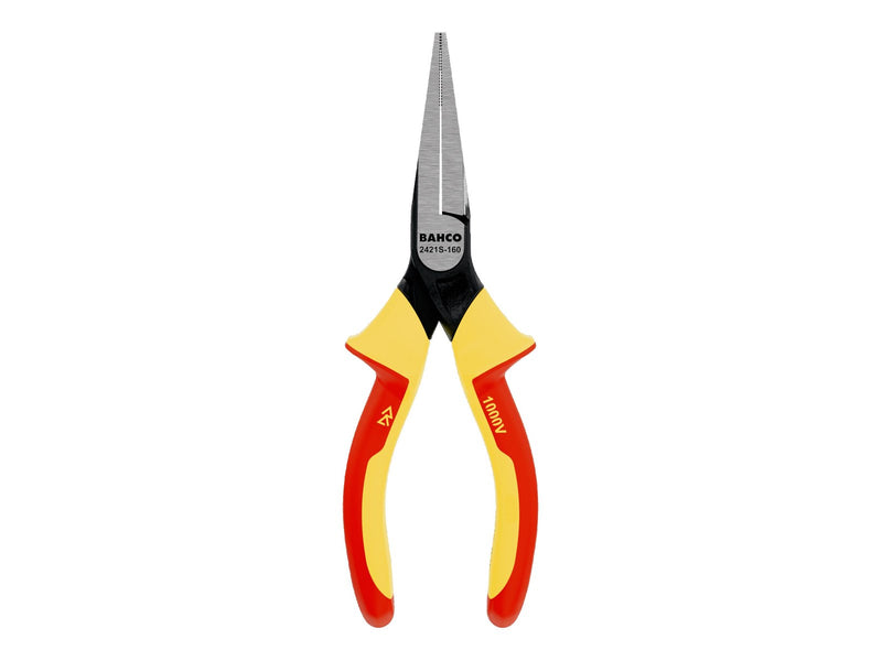 BAHCO 2421S-140 Insulated Long Flat Nose Pliers