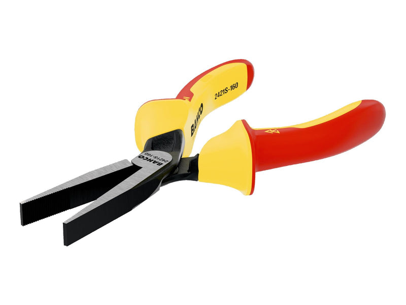 BAHCO 2421S-140 Insulated Long Flat Nose Pliers