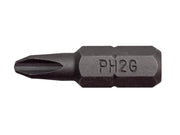 BAHCO 59S/PH2G-30P PH2G 1/4" 25mm Standard Driver Bits