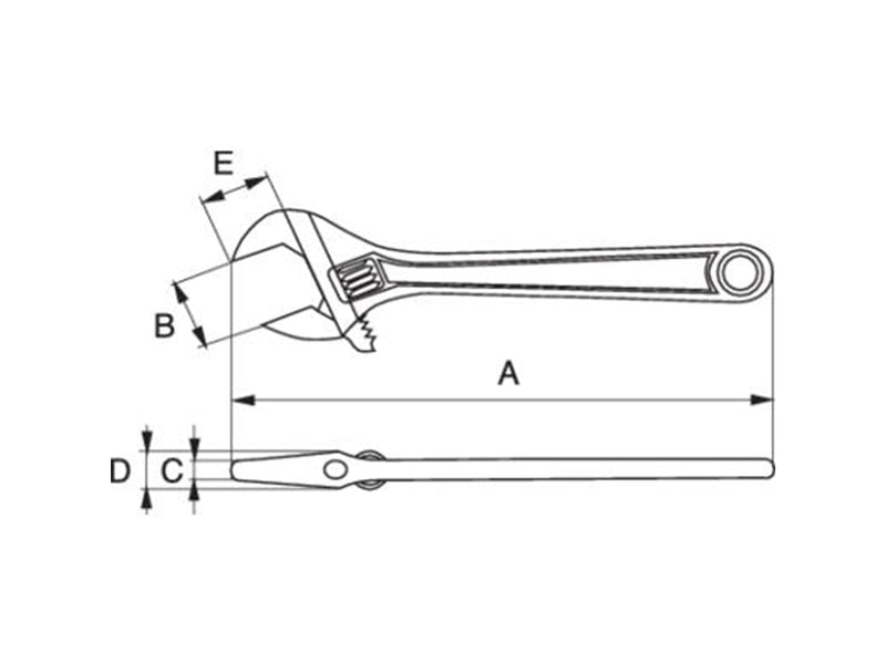 BAHCO Adjustable wrench 9072 10