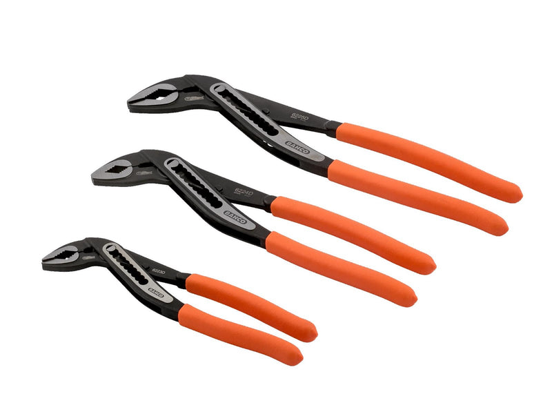 BAHCO box joint water pump pliers set 200 250 & 300 mm