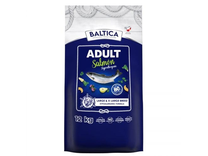 BALTICA Excellent Hypoallergenic Adult Large and X-Large breeds Salmon - dry dog food - 12kg