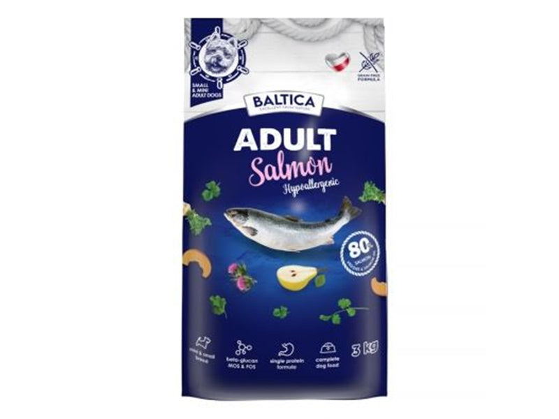 BALTICA Excellent Hypoallergenic Adult Small breeds Salmon - dry dog food - 3kg