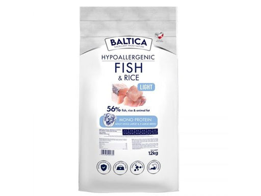 BALTICA Nutraceutic Hypoallergenic Light L/XL Fish with rice - dry dog food - 12kg