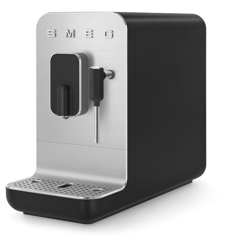 SMEG Kaffeevollautomat mit Dampffunktion 50's Style BCC02BLMEU, Schwarz
