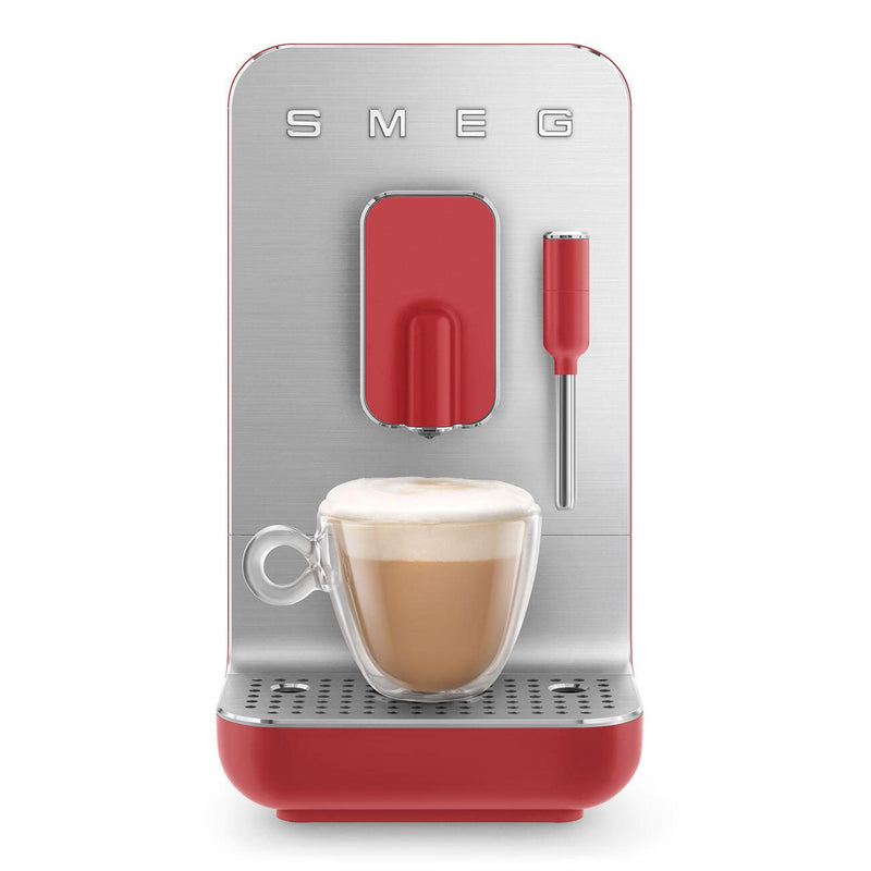 SMEG Kaffeevollautomat mit Dampffunktion 50's Style BCC02RDMEU, rot