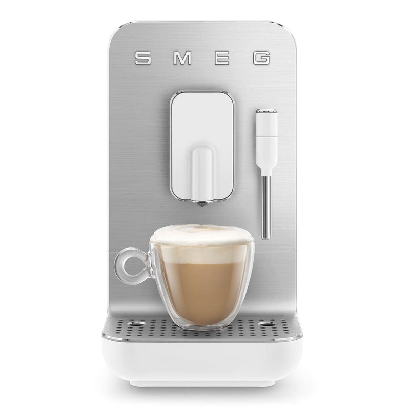 SMEG Kaffeevollautomat mit Dampffunktion 50's Style BCC02WHMEU, weiß
