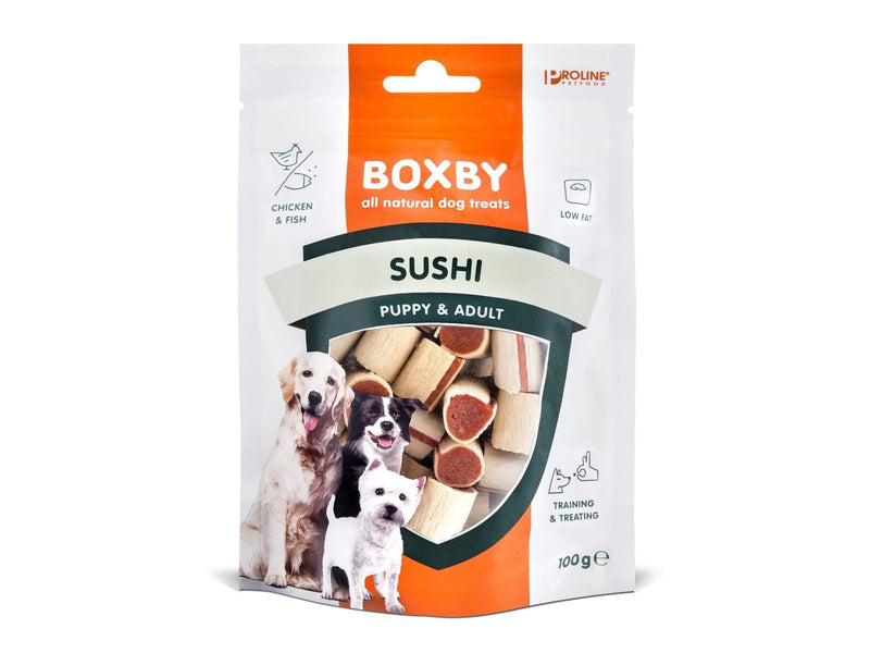 BOXBY Hundeleckerlis Sushi Puppy & Adult 100g