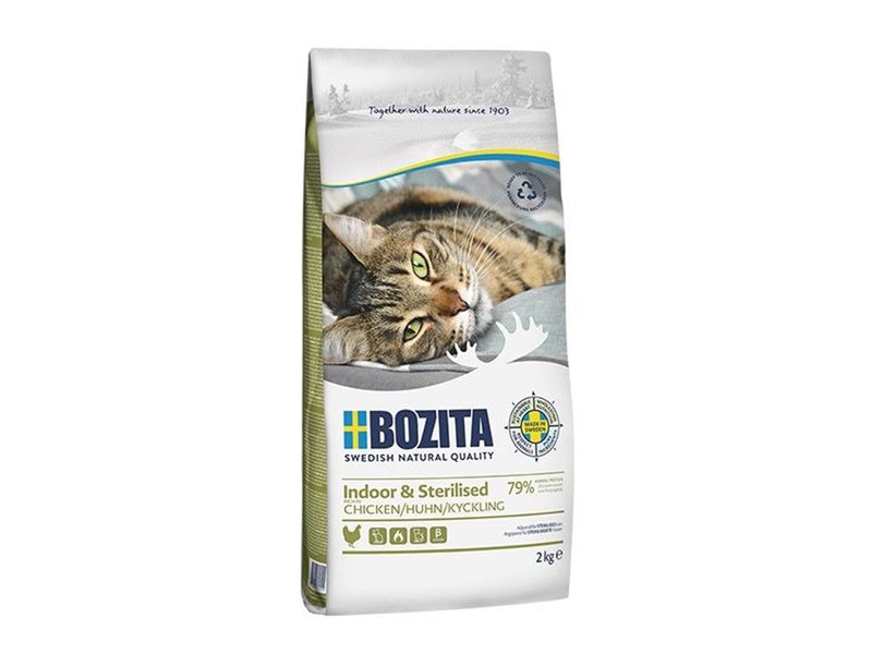 BOZITA Indoor & Sterilised Chicken - dry cat food - 10kg