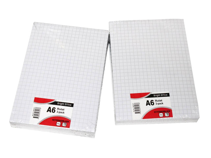 BRIGHTOFFICE Standard pad A6 KVDR. 3-pack