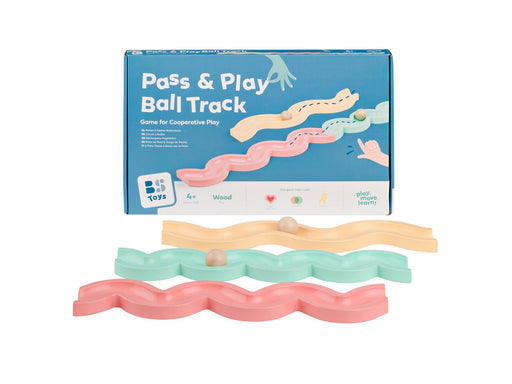 BS Toys Wooden Ball Track Pass and Play - 4pcs.
