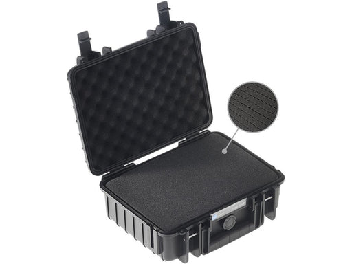 B&W International Outdoor case (black) w/sponge insert (4.1 l)