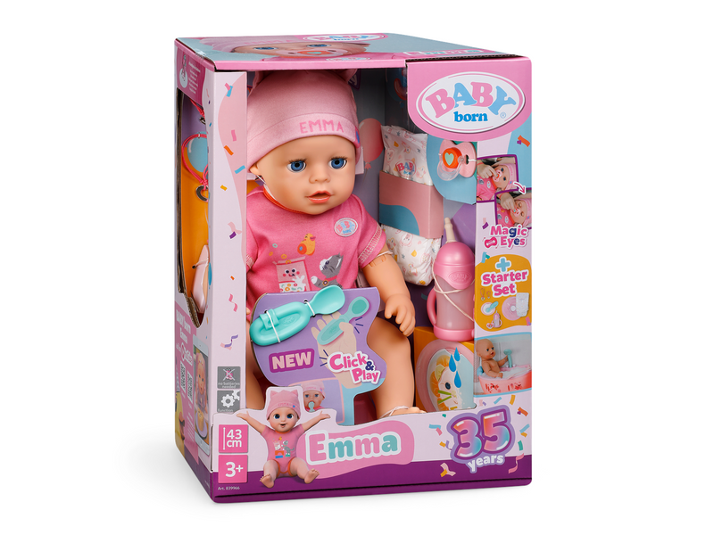 Baby Born Emma Click & Play 43cm