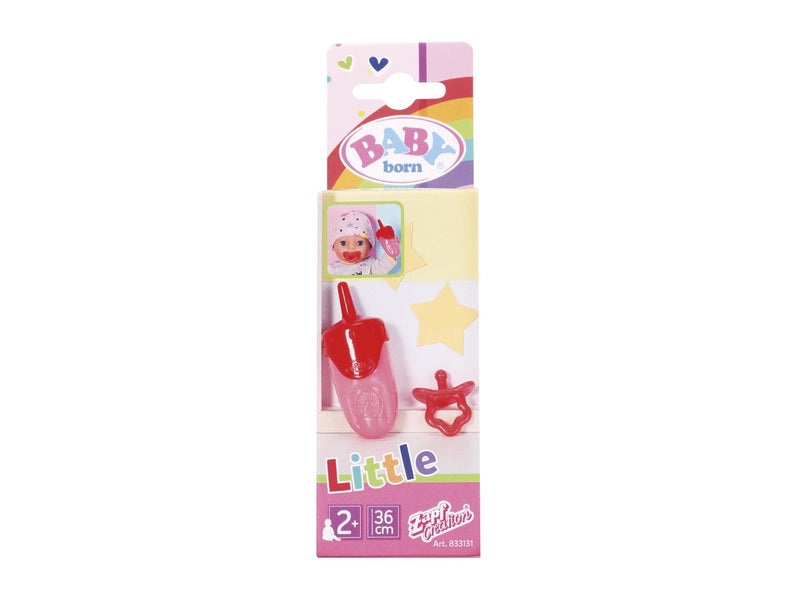 Baby Born Little Bottle & Dummy 2ass.