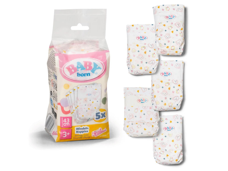 Baby Born Nappies 5 pack
