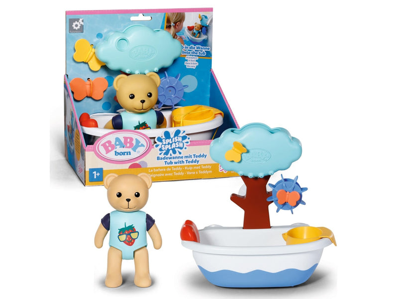 Baby Born Splish Splash Tub with Teddy