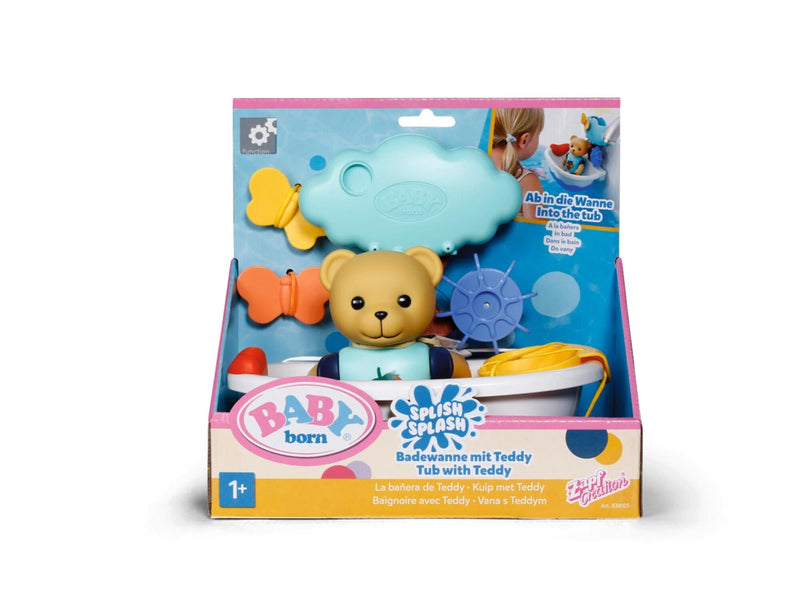 Baby Born Splish Splash Tub with Teddy