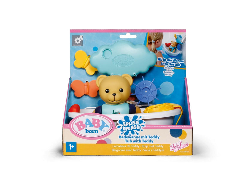 Baby Born Splish Splash Tub with Teddy