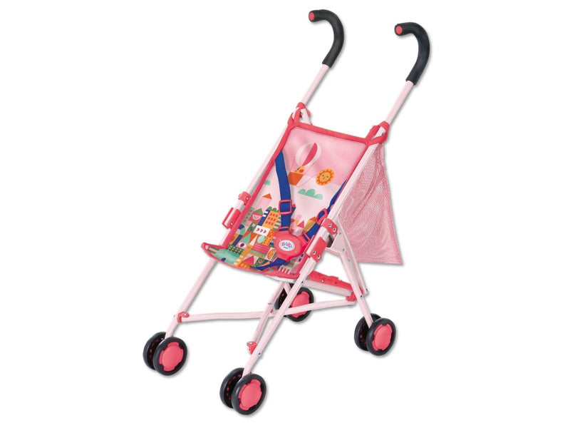 Baby Born Stroller with Bag Pink