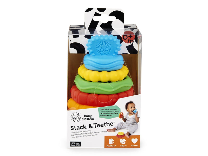 Baby Einstein Stack & Teethe™ Multi-Textured Teether Toy
