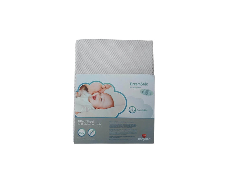 BabyDan DreamSafe Sheet for Cradle (40x84 cm) White *DEMO*