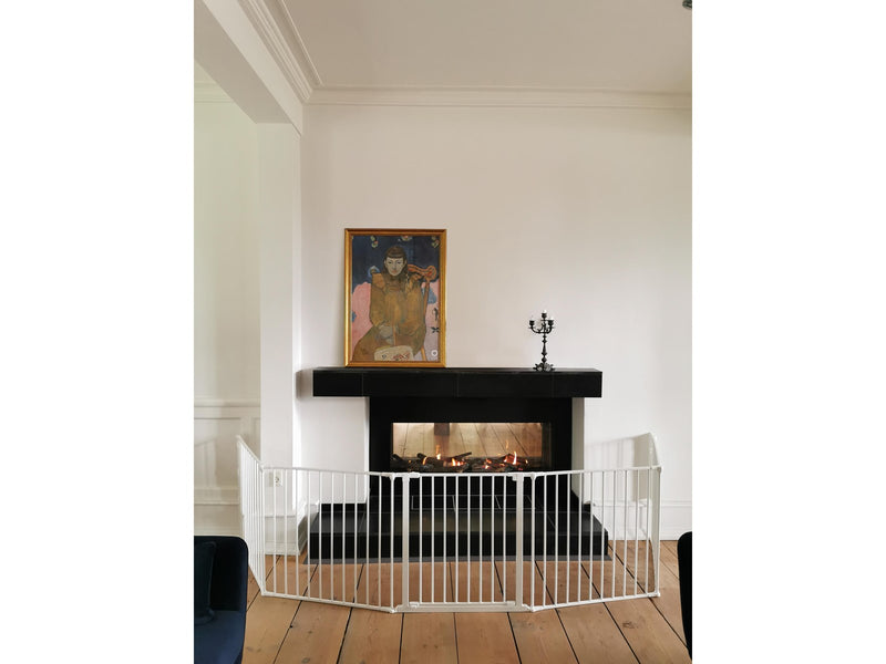 BabyDan Flex XXL sikkerhedsgitter hvid 278-350 cm