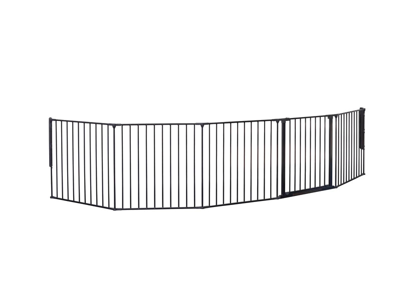 BabyDan Flex XXL sikkerhedsgitter sort 278-350 cm
