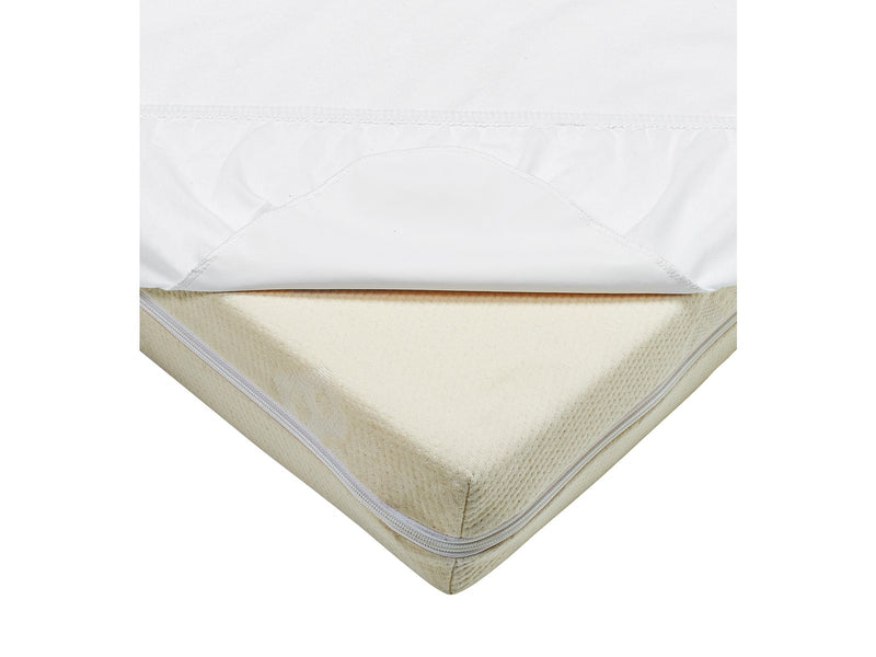 BabyDan Waterproof Fitted Sheet for Cot Bedwetting Sheet White (60x120 cm)