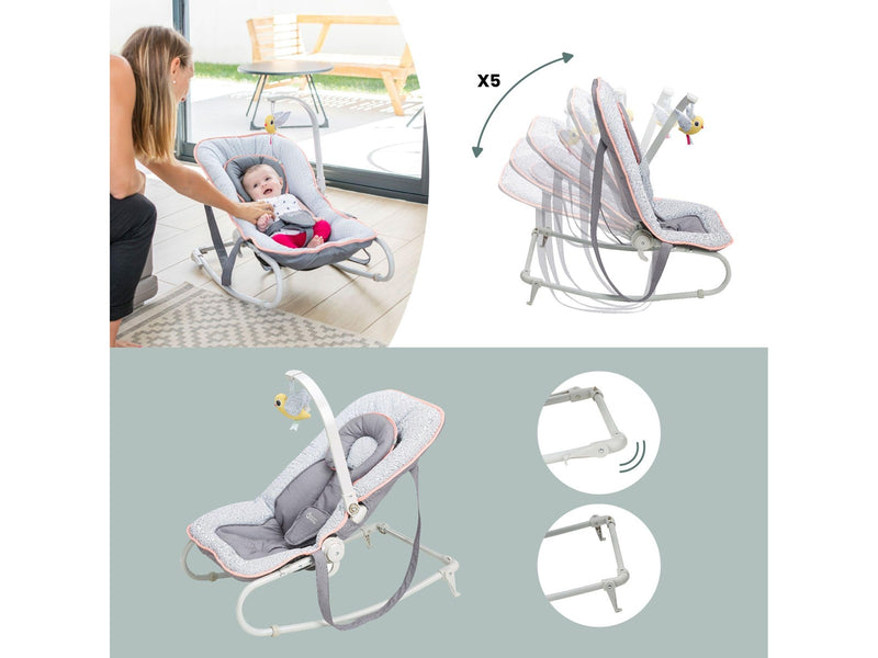 Babymoov Bubble bouncer Graphik peach