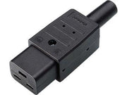 Bachmann Appliance plug c19 16a/250v black