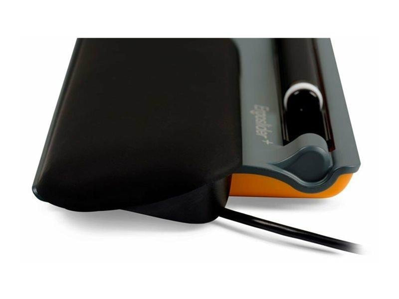 Bakker Elkhuizen ErgoSlider Plus - central pointing device - universal - USB - black dark grey yellow - Zentrales Zeigegerät (Grau)