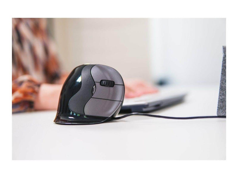 Bakker Elkhuizen Evoluent D - mouse - USB - Vertical mouse (Grau)