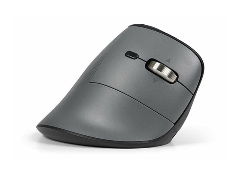 Bakker Elkhuizen FastForward - vertical mouse - 2.4 GHz USB-C Bluetooth 5.1 - dark grey black - Vertical mouse (Grau)
