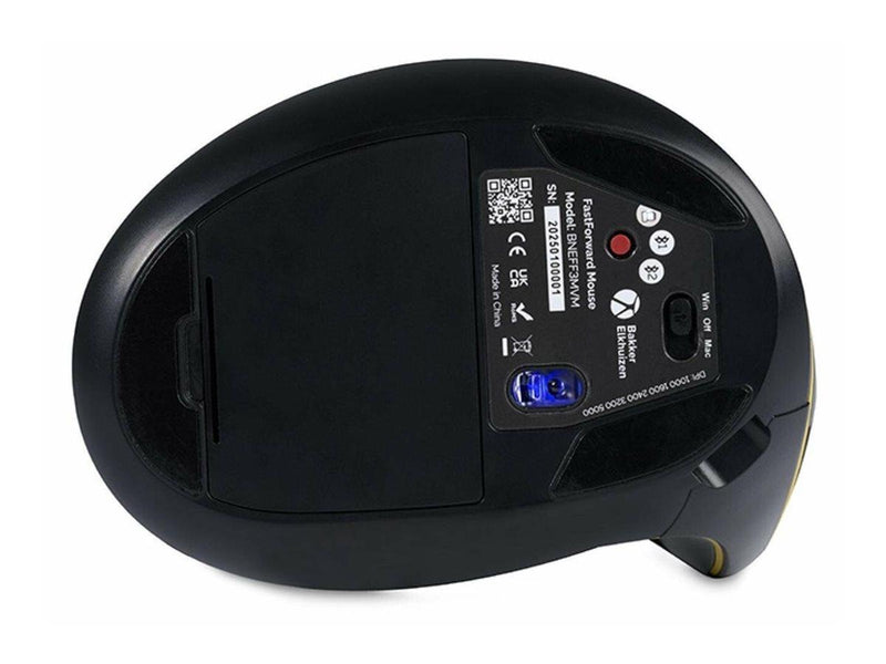 Bakker Elkhuizen FastForward - vertical mouse - Bluetooth 5.1 RF - dark grey - Vertical mouse (Grau)