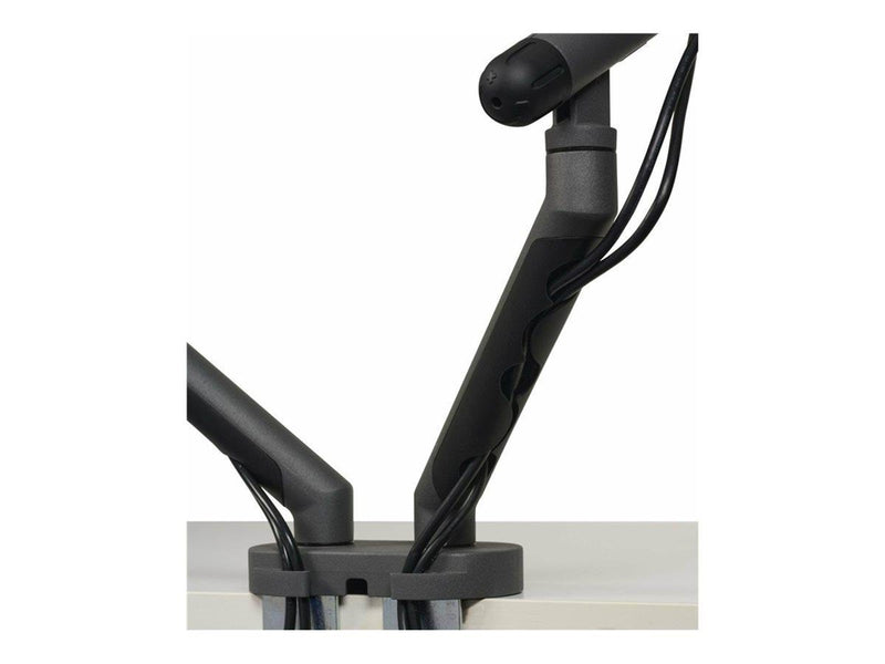 Bakker Elkhuizen Flexible Dual mounting kit - adjustable dual arms - for 2 monitors - dark grey - Max 10 kg - recommended for 17"-35" (for flat screen), 17"-32" (for curved screen)