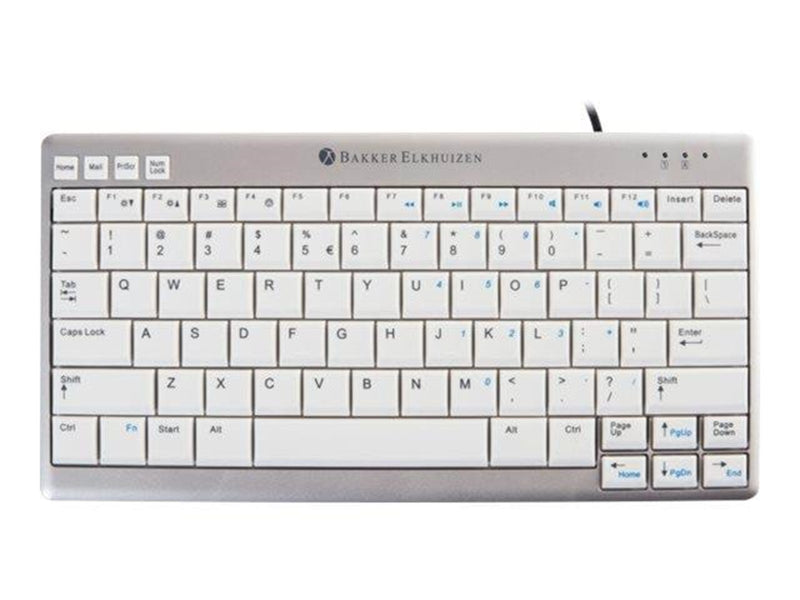 Bakker Elkhuizen UltraBoard 950 - keyboard - US / European - Tastatur - Englisch - Silber