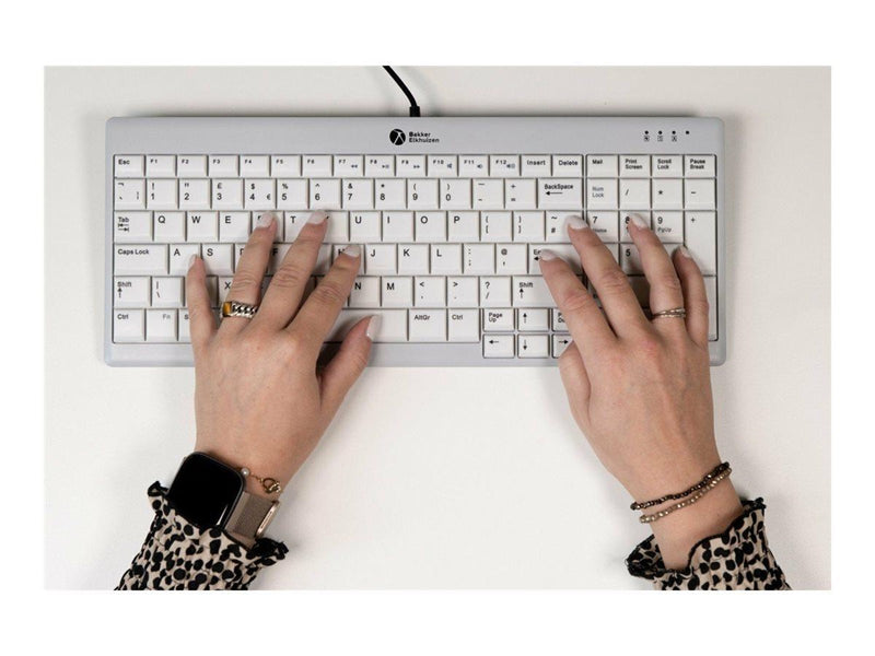 Bakker Elkhuizen UltraBoard 960 V2 - keyboard compact - QWERTZ - German - dark grey light grey Input Device - Tastatur - Deutsch - Grau