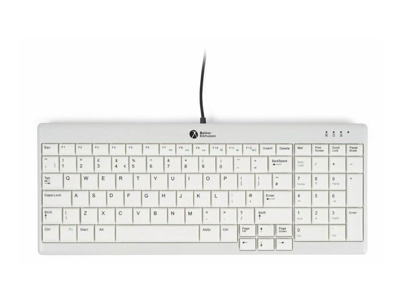 Bakker Elkhuizen UltraBoard 960 V2 - keyboard compact - QWERTZ - German - dark grey light grey Input Device - Tastatur - Deutsch - Grau *DEMO*