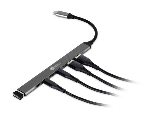 Bakker Elkhuizen - hub - 7-in-1 - 7 ports USB-Hubs - 7 - Grau
