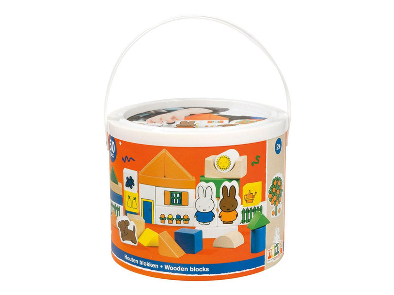 Bambolino Toys Block barrel Wood Nijntje 50 pcs.