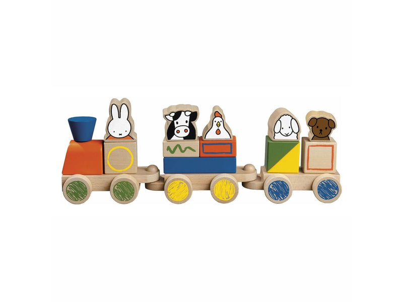 Bambolino Toys Miffy Block Train Wood
