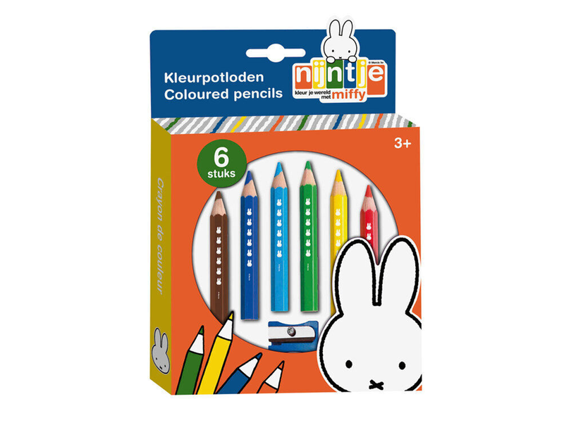Bambolino Toys Miffy Wooden Crayons 6pcs