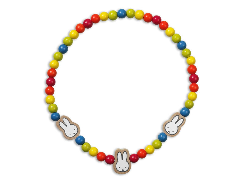 Bambolino Toys Wooden Bead Necklace Miffy