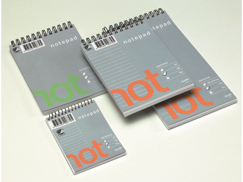 Bantex  Not Notepad A6 Ruled Unpunched