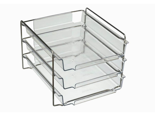 Bantex Vision Letter Trays Cash & Carry 3-Pack Transparant