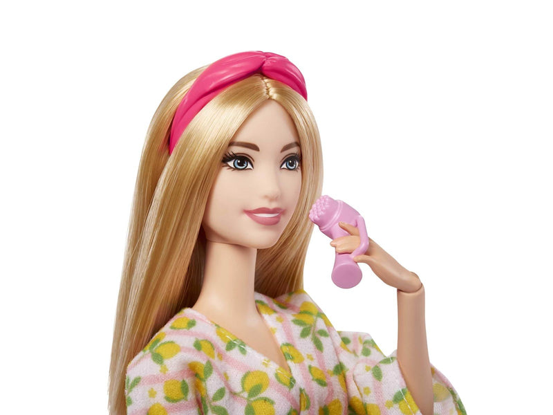 Barbie Fashionistas Doll with Puppy Kids Toys Self-Care Spa Day